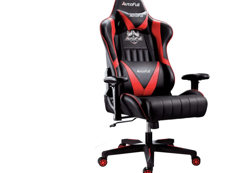 Autofull red black gaming chair for PS4 xbox and pc