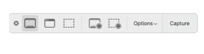 Select the Screenshot tools
