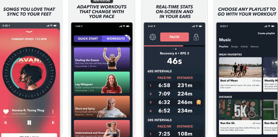 Weav Run - Best Music running app with curated playlists 