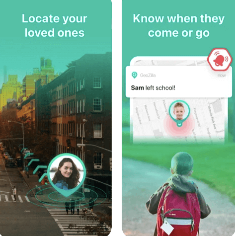 GeoZilla allows you to Easily locate family using the phone's GPS
